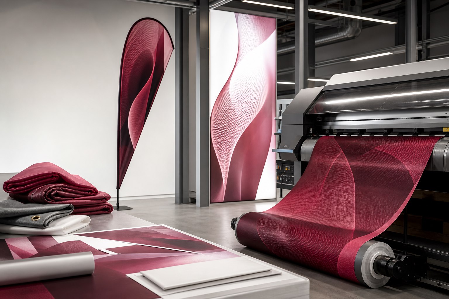 Großformatdruck für Banner, Textilien und Fahnen